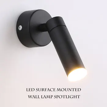 LED Nórdicos de la pared de la lámpara del proyector de 5W 7W 9W sala de estar dormitorio de la cabecera interior de la lámpara de la familia del corredor loft
