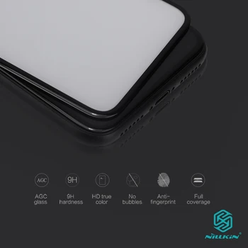 Para el iphone x protector de pantalla totalmente cubierto nillkin 3D CP+ 9H 0.33 mm de grosor para el iPhone XS vidrio templado curvo 5.8