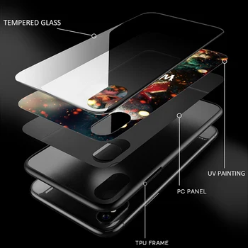 Dark souls Vidrio Templado de Teléfono de la Cubierta del Caso para Samsung Galaxy S7 borde S8 9 10 Nota 8 9 10 Plus A10 20 30 40 50 60 70