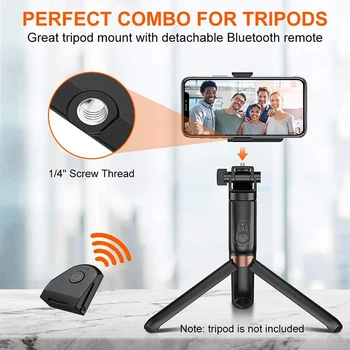 CapGrip Inalámbrica Bluetooth Smartphone Selfie de Refuerzo de la Manija de Agarre Teléfono Estabilizador del tenedor del Soporte del trípode para smartphone