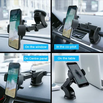 RAXFLY Coche Titular del Teléfono Para el iPhone de Samsung, Xiaomi 360 Rotación de la Taza de la Succión de Navegación soporte para Coche del Teléfono Móvil Titular Soporte de Coche