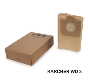 Filtro de bolsas para aspiradora serie Karcher wd-3. (5 pcs)
