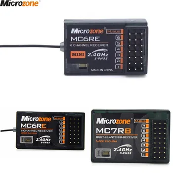 MicroZone MC6RE MC7RB MC6RE MIni Receptor de 6 CANALES para MicroZone MC6C 2.4 G 6CH controlador transmisor para Avión RC Drone