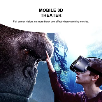 VGR Pro 3D VR, las Gafas de Realidad Virtual a Pantalla Completa Visual Angular VR Gafas de Caja para 5 a 7 pulgadas Smartphone Anteojos