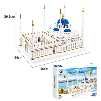 YZ Mini Mundo de los Bloques Famoso Edificio Histórico turca de Estambul, Constantinopla Modelo de Brinquedos de Ladrillo Juguetes de Año Nuevo Regalos de las Niñas