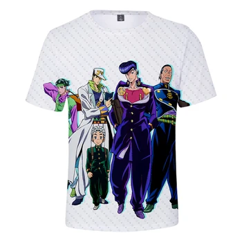 3D JOJO camiseta de los Hombres de las Mujeres Harajuku camiseta de Manga Corta de la Moda de Impresión de Cómic JOJO 3D camiseta de los Hombres Casuales de Verano de niños niñas Tops