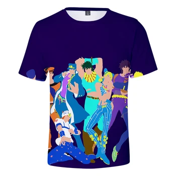3D JOJO camiseta de los Hombres de las Mujeres Harajuku camiseta de Manga Corta de la Moda de Impresión de Cómic JOJO 3D camiseta de los Hombres Casuales de Verano de niños niñas Tops