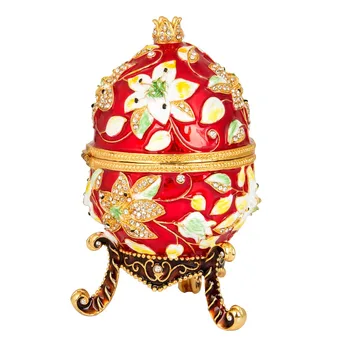FLETCHER Marca de Material de Metal Precioso de Colores Brillantes Faberge de Huevo para la Decoración del Hogar