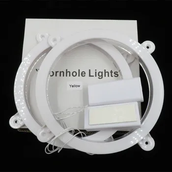 Cornhole Placa de LED de Luces (2 piezas por juego)construcción sólida,Dura más de 100 Horas con 2 pilas AA,para que Bean Bag Toss Cornhole Juegos