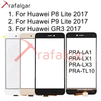 Para el Huawei P8 Lite 2017 Digitalizador de Pantalla Táctil de Cristal del Sensor en el Panel de la pantalla Táctil para Huawei P9 Lite 2017 Pantalla Táctil GR.3 2017
