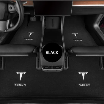 3Pcs Delantera y Trasera del Coche alfombras de Piso Para el Tesla Model 3 antideslizante Forro de Alfombra Personalizada Impermeable, Inodoro Almohadilla de Accesorios de Coches