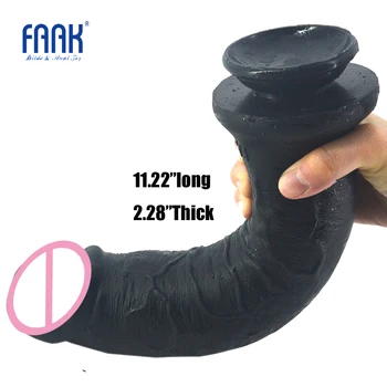 FAAK enorme consolador de silicona 11.2 pulgadas super largo pene realista con ventosa grande dick los juguetes sexuales para mujeres sexo adulto productos