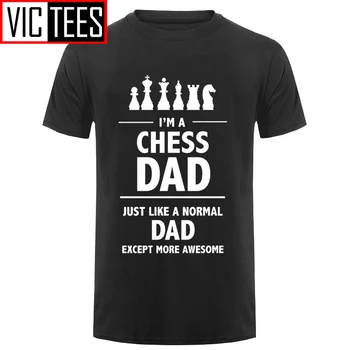 Hombres Nuevos Hombres de la Camiseta de la Moda de la Camiseta de Envío Gratis soy Un Ajedrez Papá Novedad Cool Tops T-Shirt