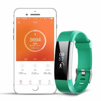 Fitness Inteligente de pulsera Banda de la frecuencia Cardiaca Presión Arterial de Oxígeno Oxímetro de Deporte Reloj de Pulsera inteligente Para iOS, Android