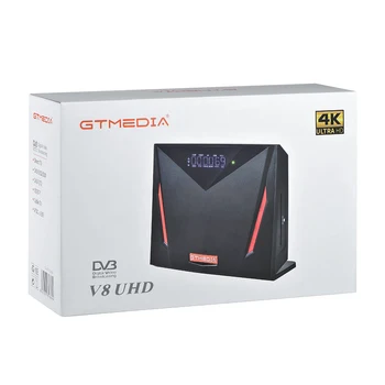 GTmedia V8 UHD TV vía Satélite Receptor de Apoyo H. 265 DVB-S/S2/S2X H. 265 4K Ultra HD Construido en wi-fi Sat Receptor Decodificador