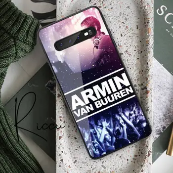 DJ Armin Van Buuren Caso de Teléfono de Vidrio Templado Para Samsung S20 Más S7 S8 S9 S10E Plus Nota 8 9 10 Plus A7 2018