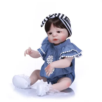 NPK 57cm Completa del Cuerpo de Silicona Reborn Baby Doll Realistas hechos a Mano de Vinilo Adorable Realistas Niño Bebe de Verdad a los Niños Playmates Toys