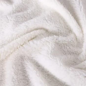 Extraño 3D Cosas Manta Para Camas de Senderismo de Picnic Gruesa Colcha de Moda Colcha de Lana Tirar de la Manta