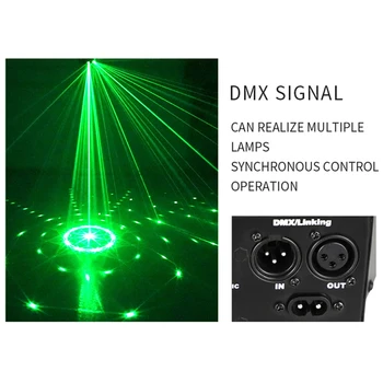 9 Ojos de la Etapa del Laser Proyector Con Controlador para Discoteca Fiesta de las Luces Estroboscópicas Efecto de la Lámpara Profesional RGB Luz del Disco de DJ de la Lámpara