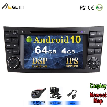 DSP de pantalla IPS Android De 10 de DVD del Coche Reproductor Multimedia para Mercedes/Benz W209 W463 W219 W211 con Radio WiFi BT Estéreo GPS