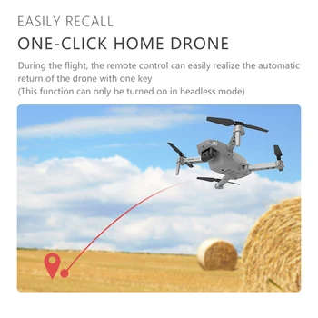 E88 RC Drone 4k HD Gran angular de Doble Cámara WiFi FPV Plegable Drone Transmisión en tiempo Real de la Altura de la Preservación Quadcopter