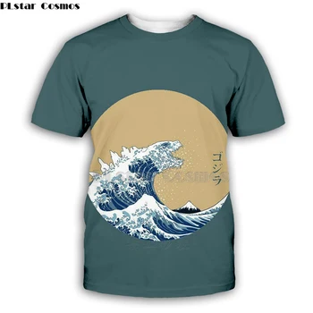 PLstar Cosmos Japonesa de Kanagawa de surf de Ola Impreso camiseta de 2019 Invierno mujer hombre Hip Hop Casual Sudaderas Streetwear-10