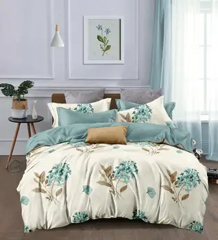 Consolador, ropa de cama conjuntos de flor cubierta de edredón conjunto de reina cama king size conjunto y fundas de almohada OI55#