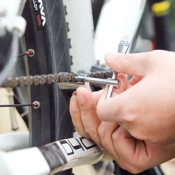 16 en 1 bicicleta multi-función de la herramienta de la cadena de interruptor neumático de CO2 hinchador llave hexagonal herramienta de bicicletas de montaña de la bicicleta de la herramienta de reparación de conjunto