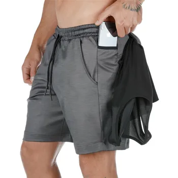 Casual de secado Rápido pantalones Cortos para Hombre Gimnasios de Fitness Culturismo Entrenamiento de Verano Longitud de la Rodilla, Pantalones Cortos Masculino de Bermuda Playa de Surf Cortos