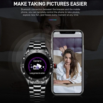 Nuevo Reloj Inteligente de los hombres Y de las mujeres reloj de los Deportes de la presión arterial Sueño de monitoreo de Fitness tracker Android ios Podómetro smartwatch