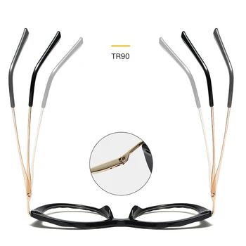 TR90 Vintage Transparente de las Mujeres Gafas de Marco de la moda Redonda de Lujo espectáculos marcos para damas Óptica clara de gafas, Gafas de