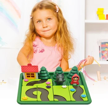 Caperucita Roja Smart IQ Challenge Juegos de mesa, Rompecabezas Juguetes Para los Niños Con el inglés Solución Speelgoed Brinquedo Oyunc51