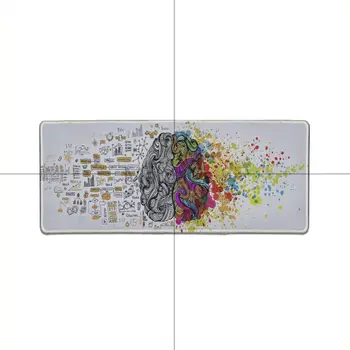 MaiYaCa Nuevo diseño de los hemisferios del cerebro ilustración de la Oficina de Ratones Gamer Cojín de Ratón de la Radiación Decorar Tu Escritorio Antideslizante Almohadilla de ratón