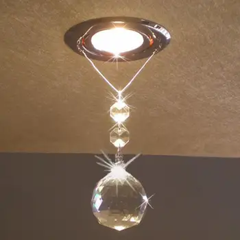 De moda de alta potencia de Lámparas de araña de Cristal de Luz LED led del brillo de la luz led de K9 de Cristal iluminación de la lámpara del Dormitorio de Cristal de Iluminación