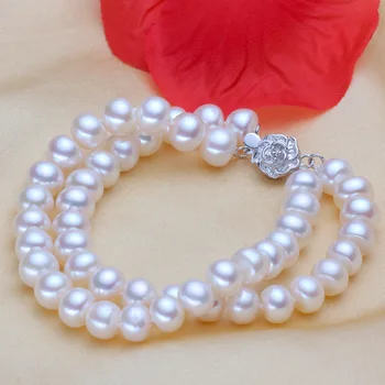 ASHIQI Real Natural Pulsera de la Perla para las Mujeres Perlas de agua Dulce de la Joyería hecha a Mano de Multi-capa de pulseras de regalo Nuevo