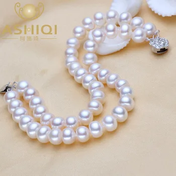 ASHIQI Real Natural Pulsera de la Perla para las Mujeres Perlas de agua Dulce de la Joyería hecha a Mano de Multi-capa de pulseras de regalo Nuevo