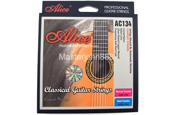 Alice AC134-H/N Clásica de la Guitarra de Cuerdas de Nylon de Cristal Cadenas de Cobre Plateado de la Herida 1º a 6º Cadenas de Libre Shippng