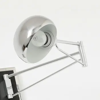 Artpad Minimalista Moderno Extendido Lámpara de Pared Negro Blanco Plata LED de Doble Cabeza de Luz de Pared de Estudio Interiror Mesita de noche, Lámparas de Lectura