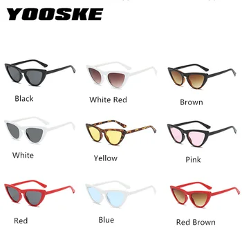 YOOSKE Retro Sexy Cat eye Gafas de sol de las Mujeres de la Marca de Diseñador de la Vendimia Cateyes gafas de Sol Mujer Gafas UV400