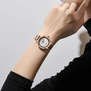 NAVIFORCE Relojes de las Mujeres Impermeables de Moda Reloj de Cuarzo de Mujer de Acero Inoxidable Reloj de Pulsera para Niña Relogio Feminino Montre Femme