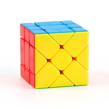 MoYu Meilong Velocidad de Fisher Cubo 3x3 Magia Cubos de Cubicación Aula Velocidad de Puzzle Cubo Mágico Adhesivos de pegatina de bebé, juguetes de niños
