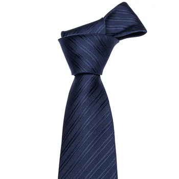 2018 Nueva Llegada de Moda de la Corbata Corbatas Para los Hombres 8.5 cm de Ancho Lazos Azul Sólido Corbata Gravata de Negocios Para la Fiesta de la Boda