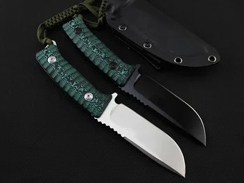 De alta Calidad FX-131 fijo D2 hoja Negro Verde mango de Micarta táctico cuchillo de caza de camping al aire libre sobrevivir cuchillos & K vaina