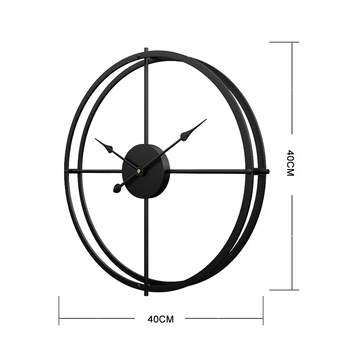 58 cm / 60 cm Silent hierro Reloj de Pared de Diseño Moderno de los Relojes de la Decoración del Hogar, Oficina Europea de Estilo Colgante de Pared Reloj de los Relojes de