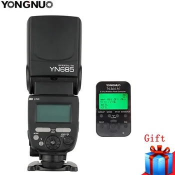 YongNuo YN-685 YN685C GN60 2.4 G Sistema i-TTL HSS Wireless Manual del Flash Speedlite +YN-622C-TX de disparo de Flash Para Canon 5DIII 650D