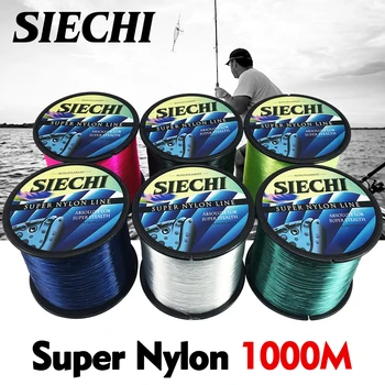 SIECHI de la Línea de Nylon Súper resistente de Nylon de Pesca de Línea de 1000M Línea de Monofilamento Japón Material Fishline para la pesca de la Carpa