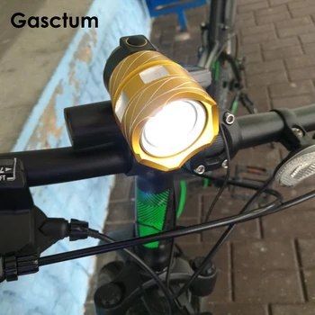 15000LM Zoom Libre Impermeable T6 LED Luz de la Bicicleta de la Bici Frontal de la Lámpara de la Antorcha Linterna con USB Recargable de la luz de Bicicleta luz trasera