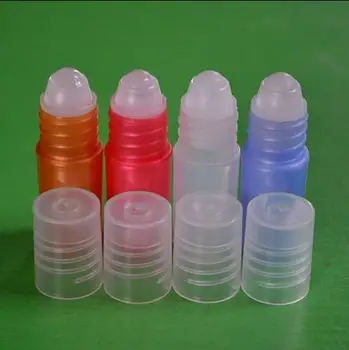 3ml de Plástico Vacías Perfume Rollo en botellas mini Originales Rellenables de Aceite Esencial de Perfume paquete de Muestra Contenedores de Envío Gratis