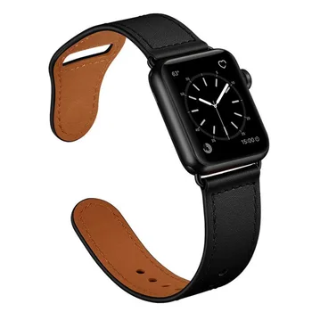 Correa de cuero para Apple de la Banda de Reloj de 44 mm 40 mm iwatch 6 de la serie 5 se 4 3 Accesorios pulsera de la pulsera de la correa apple watch 42mm 38mm
