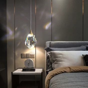 El lujo moderno de cristal colgante de las luces de la sala de estar / comedor dormitorio interior accesorios de iluminación de la isla de la cocina LED lámparas colgantes